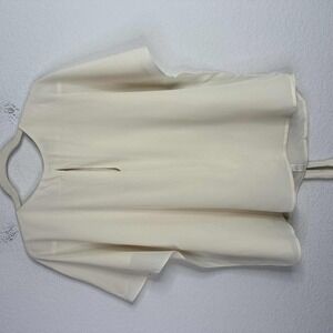 Etro Shirt Womens 42/M Beige Silk Draped Minimalist Neutral Luxury Italy Career